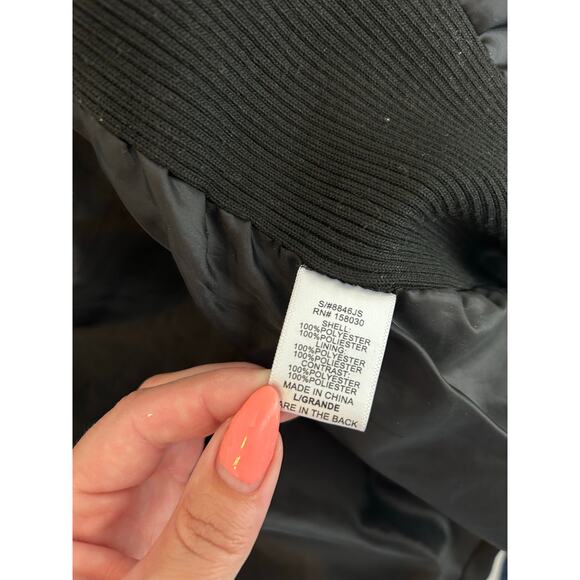 Lovetree Women’s Black and Brown Quilted Jacket Size Large - Picture 4 of 5